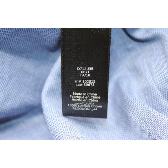 B0 New JOHN VARVATOS Blue USA Signature Tailored Button Up Shirt Size 16.5 32/33 - Picture 8 of 8